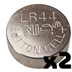 PK Cell LR44 Battery - Twin pack